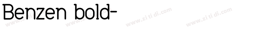 Benzen bold字体转换